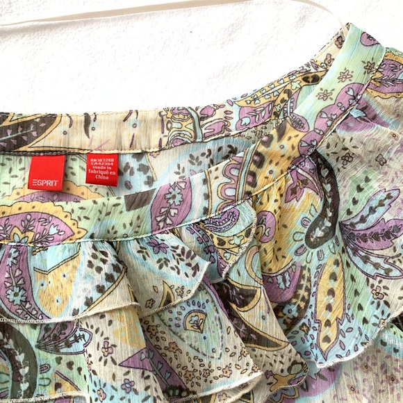 Esprit sheer ruffled top - Picture 4 of 4